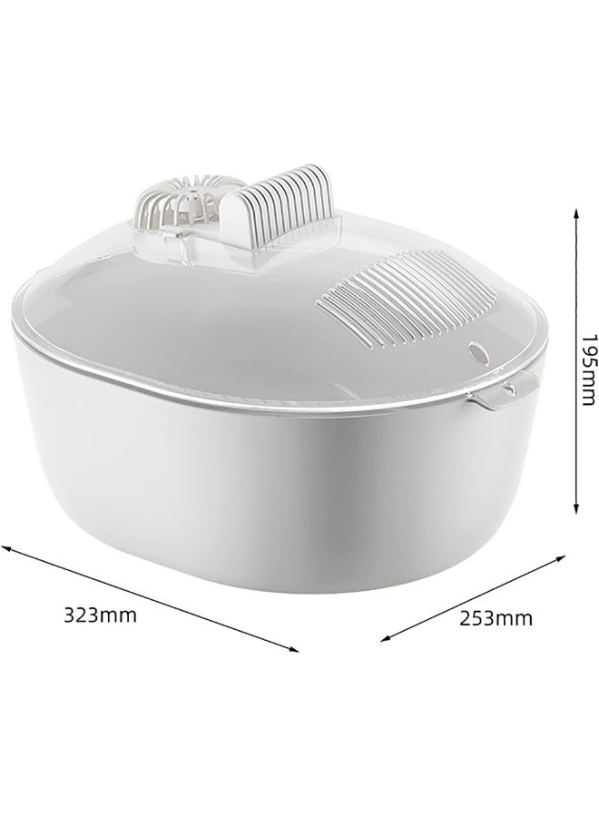 WJYLM Fast Defrosting Tray, Thaw Defrosting Tray Box, 360° Circulating Air Thawing, Rapid Thawing Plate for Fast Defrosting Frozen Food Without Heating, for Meat Pork Beef Fish - Image 5