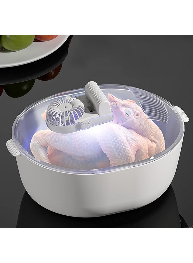 WJYLM Fast Defrosting Tray, Thaw Defrosting Tray Box, 360° Circulating Air Thawing, Rapid Thawing Plate for Fast Defrosting Frozen Food Without Heating, for Meat Pork Beef Fish - Image 1