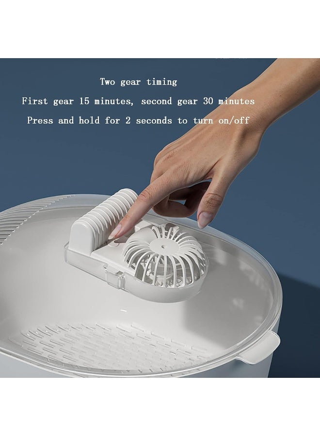 WJYLM Fast Defrosting Tray, Thaw Defrosting Tray Box, 360° Circulating Air Thawing, Rapid Thawing Plate for Fast Defrosting Frozen Food Without Heating, for Meat Pork Beef Fish - Image 4