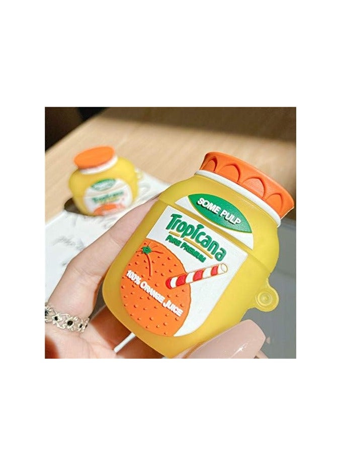 عام (عبوة من 2) حقيبة سيليكون لطيفة لسماعات Airpods 1/2 مع سلسلة مفاتيح، تصميم كرتوني لحماية الشاحن وسماعات الرأس، مجموعة ملحقات متوافقة مع Airpods 1 و 2 - Image 4