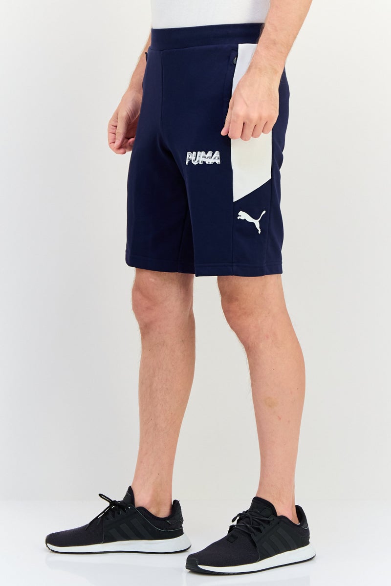 PUMA Men Sportswear Fit Drawstring Outdoor Shorts, Navy - Image 3