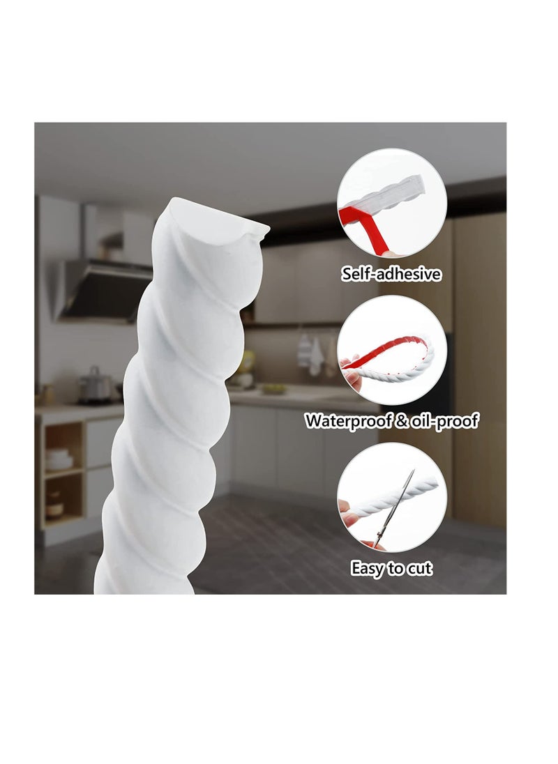 SYOSI - Flexible Molding Trim Wall Trim Self Adhesive 5M Peel and Stick Molding Edge Trim Wallpaper Border Caulk and Trim Molding for Cabinet Edge Wall Edge Door Tile Mirror Frame Home Decor - Image 1