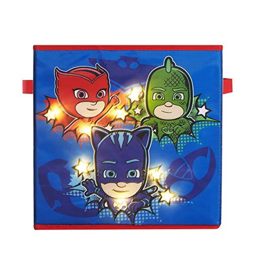 Idea Nuova PJ Masks 2 Pack Collapsible Storage 11.5" Cubes with LED Lights - Image 4