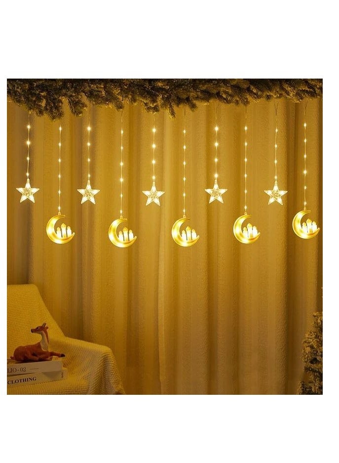 Lantern With LED Light String LED String Light For Ramadan And Eid Decoration Warm Yellow - Image 3
