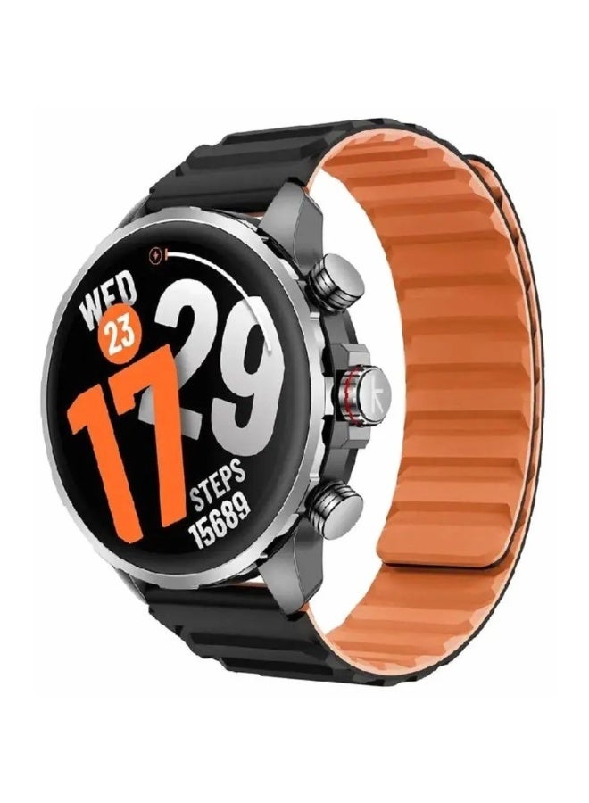 Kieslect KR 3 Smart Watch for Unisex, AMOLED HD Display, 1.5 Inch - Steel Black - Image 3