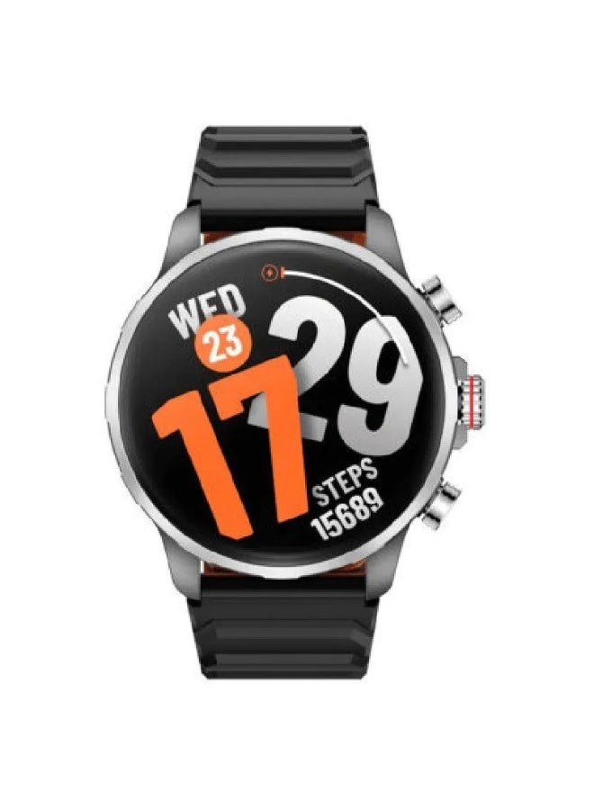 Kieslect KR 3 Smart Watch for Unisex, AMOLED HD Display, 1.5 Inch - Steel Black - Image 1