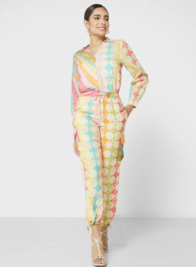 Never fully Dressed Printed High Waist Pants