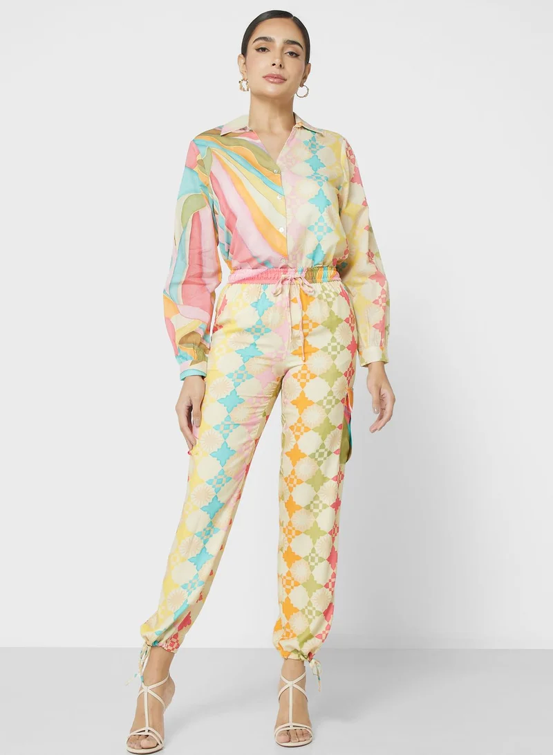 Never fully Dressed Printed High Waist Pants