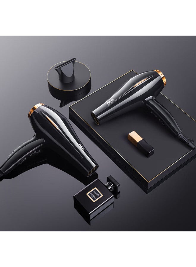 Aux Hair Dryer For Home Use, Blue Light Negative Ion High-power Electric Hair Dryer 2200w, Powerful Airflow Quick-drying, Professional Salon Use, Hair Dryer For Barbershop Ah7616i - Image 4