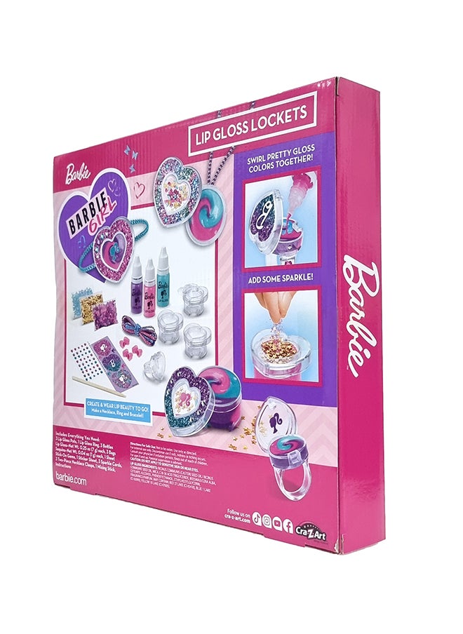 Barbie Barbie Sparkling Sweet Heart Lip Gloss Lockets  - Image 3