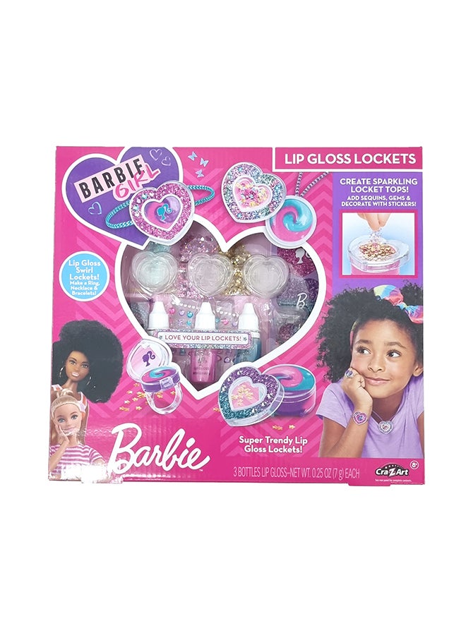 Barbie Barbie Sparkling Sweet Heart Lip Gloss Lockets  - Image 1