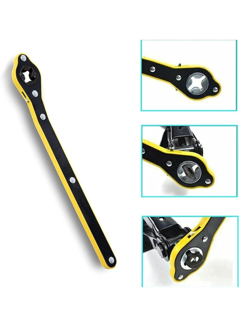 Universal 360° Adjustable Ratchet Wrench for Car Jacks - Labor-Saving Lifter & Wheel Wrench - High-Torque Professional Equipment for Easy Tire Changes - Durable Steel Construction - Image 3