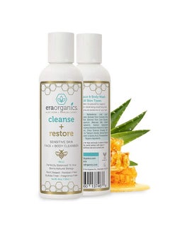 Era Organics Manuka Honey Face Wash For Women And Men Moisturizing Face Wash For Dry Skin With Organic Aloe Vera Soothing Gentle Face Cleanser Made In Usa Sulfate Free Facial Cleanser For Dry Skin 4 Oz  - Image 2