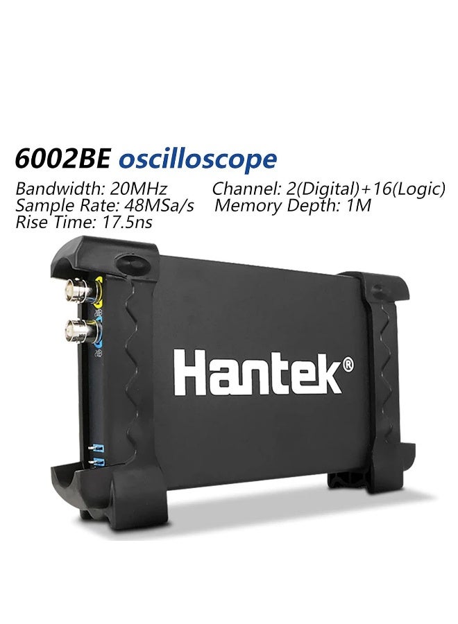 Hantek 6022BE Digital Oscilloscope Portable PC Based 2 Channels 20MHz USB Oscilloscopes - Image 1