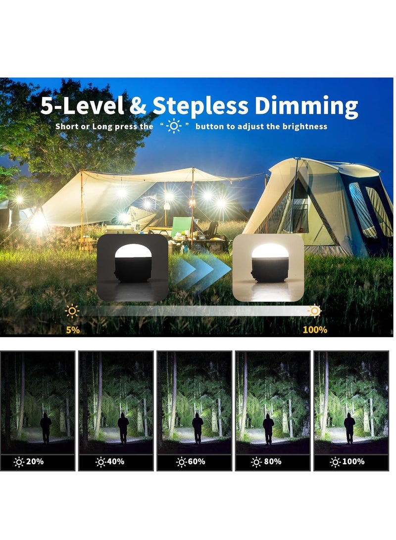 LED Camping Lantern Rechargeable 1000LM, 4 Modes, Portable Tent Light Built-in 4000mAh Battery, Waterproof Emergency Light for Hurricane, Outdoors, Hiking, Outage - Image 3