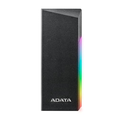 ADATA EC700G M2 PCIeSATA SSD Enclosure HighCapacity Storage Game Console Compatible Quick Load SSD Expansion Aluminum RGB No Tools Needed AEC700GU32G2CGY - Image 1