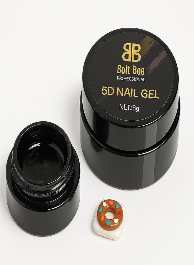 Brille Bee Solid Builder Gel, Clear Non-Stick Nail Art Gel for 3D Carving, Molding, Patterns, DIY Manicure Decoration. - Image 2