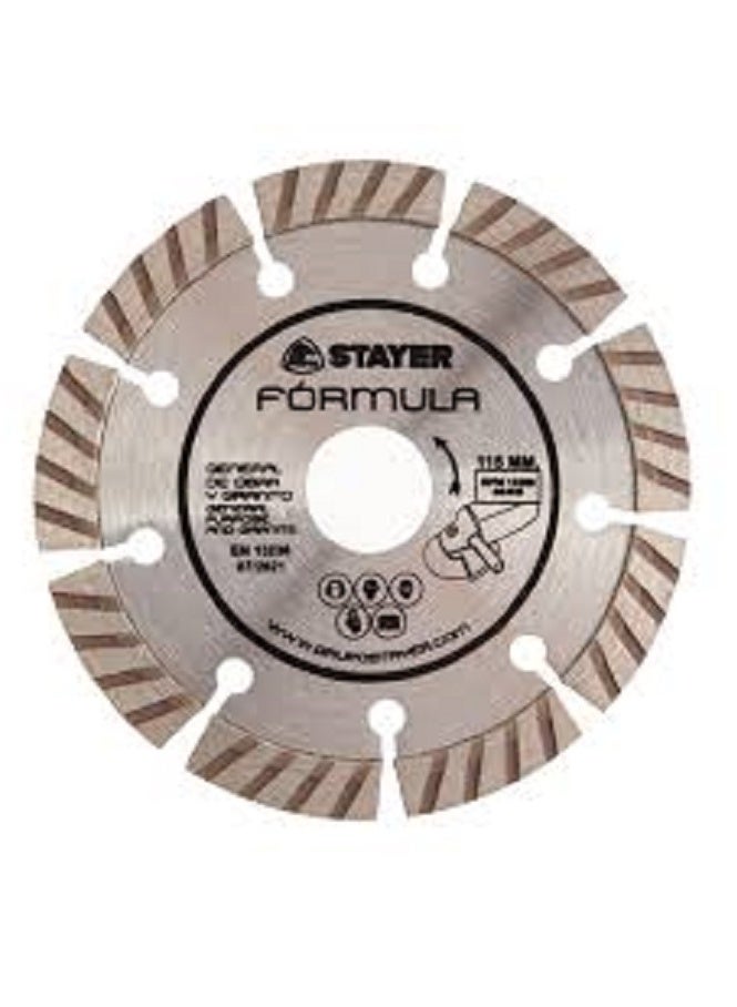 ستاير صينية ألماظ جرانيت جاف 4.5 بوصة 115مم مفتوحة فدية متقطعة طول 10 مم ستاير أسباني - Image 2