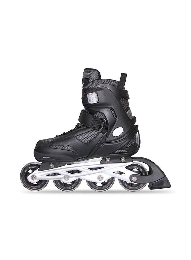 Nivia Super Inline Adjustable Skating Shoes From 32 EUR (UK 1) To 35 EUR (UK 2.5) for Kids 4 - 7 Years | Material : PU (Polyurethane) | Unisex Outdoor/Indoor Skates Shoes with ABEC 7 Bearing - Image 3