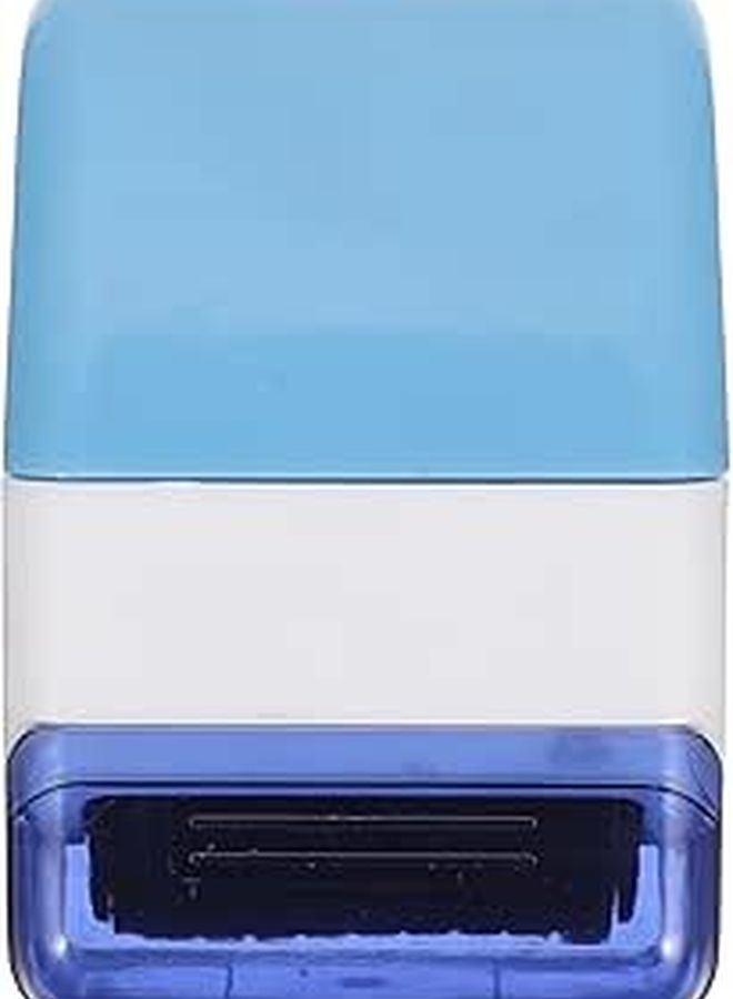 Blue Privacy Roller Stamp Refillable Envelope Opener Secure Ink Stamp for Personal Information Protection Home Use - Image 1