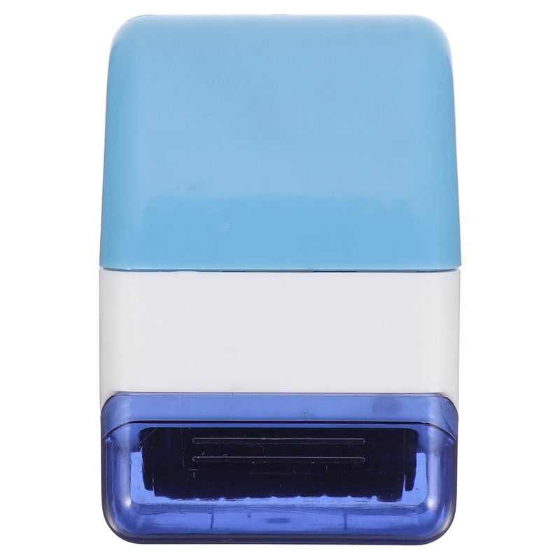 Blue Privacy Roller Stamp Refillable Envelope Opener Secure Ink Stamp for Personal Information Protection Home Use - Image 2