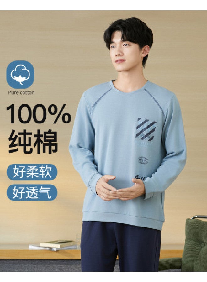 Fenton men's Pajama Set - Hoodie & Sweatpants With Round Neck, Sporty Style Homewear, Suitable For Outdoor Wear - Image 1