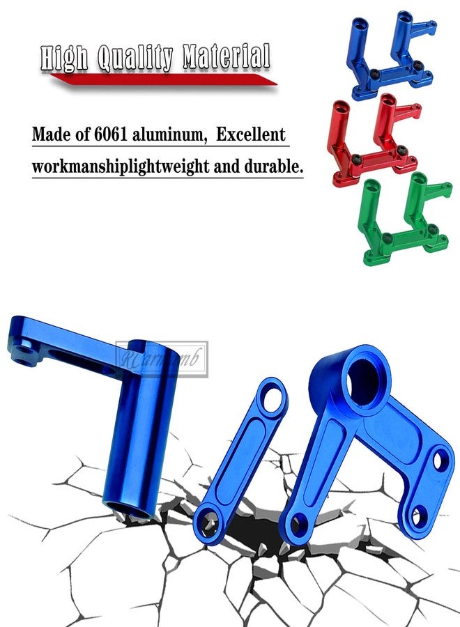RCarmumb RC Upgrades Parts for 1/10 Slash VXL 2WD/Rustler VXL 2WD/Bandit VXL 2WD,Aluminum Steering Bellcranks Drag Link with Ball Bearings,Replace 3743,Green - Image 4