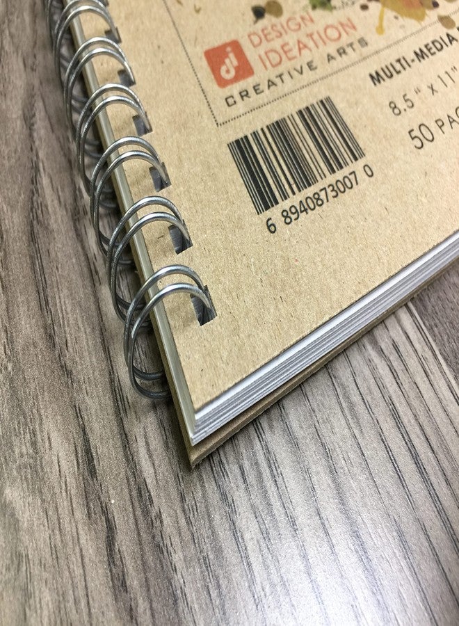 Design Ideation Create. Wire Bound Sketchbook. Top Spine. Multi-Media. (8.5" x 11") WB-50100-TS. (1 Book) - Image 4