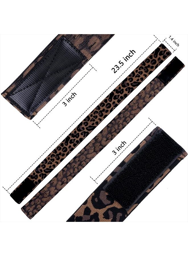 LEEONS Elastic Bands for Wig Edges 2PCS Edge Laying Band Adjustable Edge Wrap to Lay Edges Lace Melting Band Leopard Print Pattern Wig Band for Edges Comfortable Elastic Band for Lace Frontal Melt - Image 2