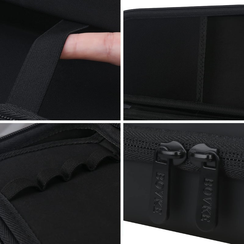 BOVKE Stethoscope Case for 3M Littmann Classic III Monitoring/Lightweight II S.E/Cardiology IV Diagnostic/MDF Acoustica Stethoscopes, Mesh Pocket for Doctor & Nurse Accessories, Black+Black - Image 3