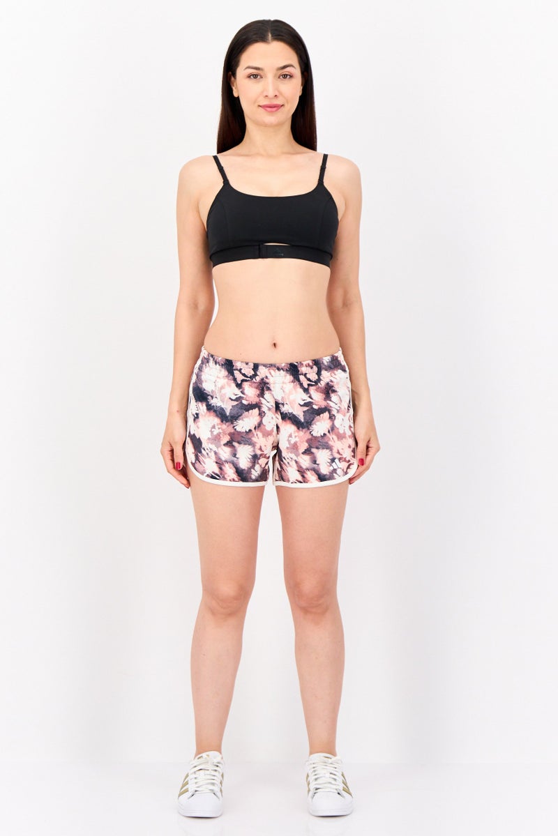 Adidas Women Sportswear Fit 4 Inseam Running Shorts, Cream  - Image 4