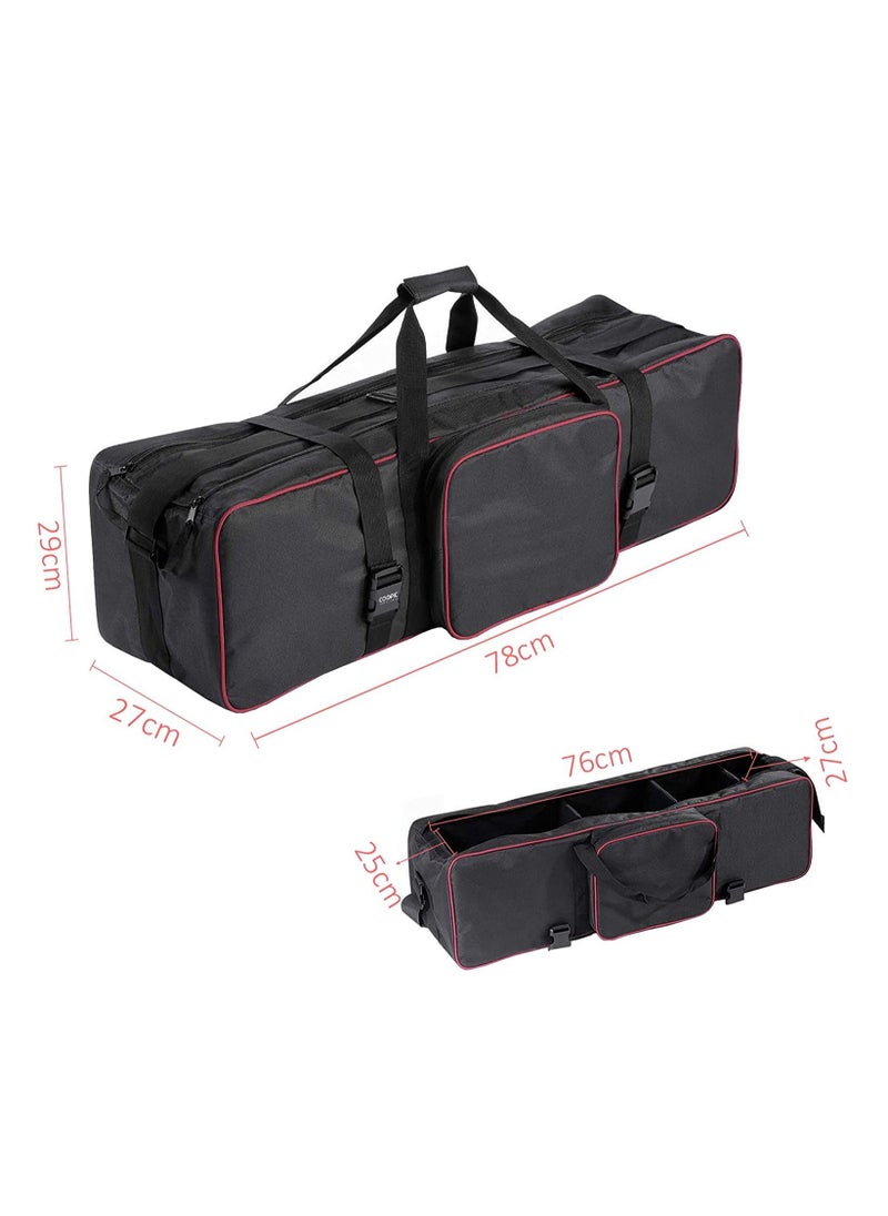 Coopic COOPIC BV-80 (30.7"x1.5"x10.5"inch/78x29x27cm) Photo Video Studio Kit Carrying Bag with Extra Side Pocket for Light Stands, Boom Stands, Umbrellas  - Image 3