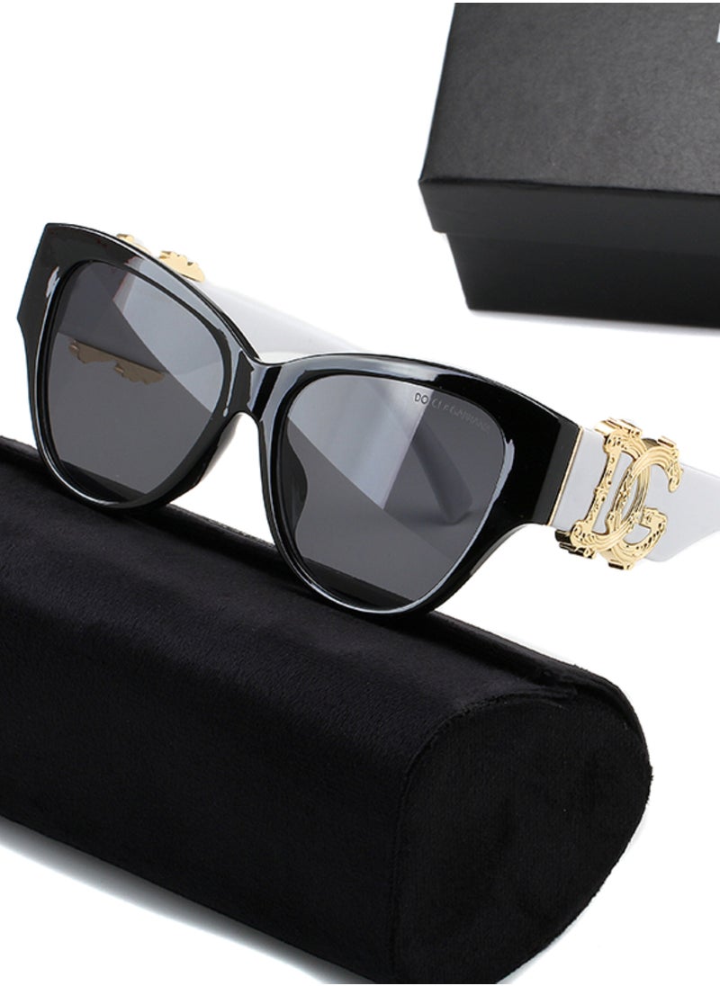 Dolce & Gabbana - Dolce & Gabbana Sunglasses DG08715-White & Black - Image 1
