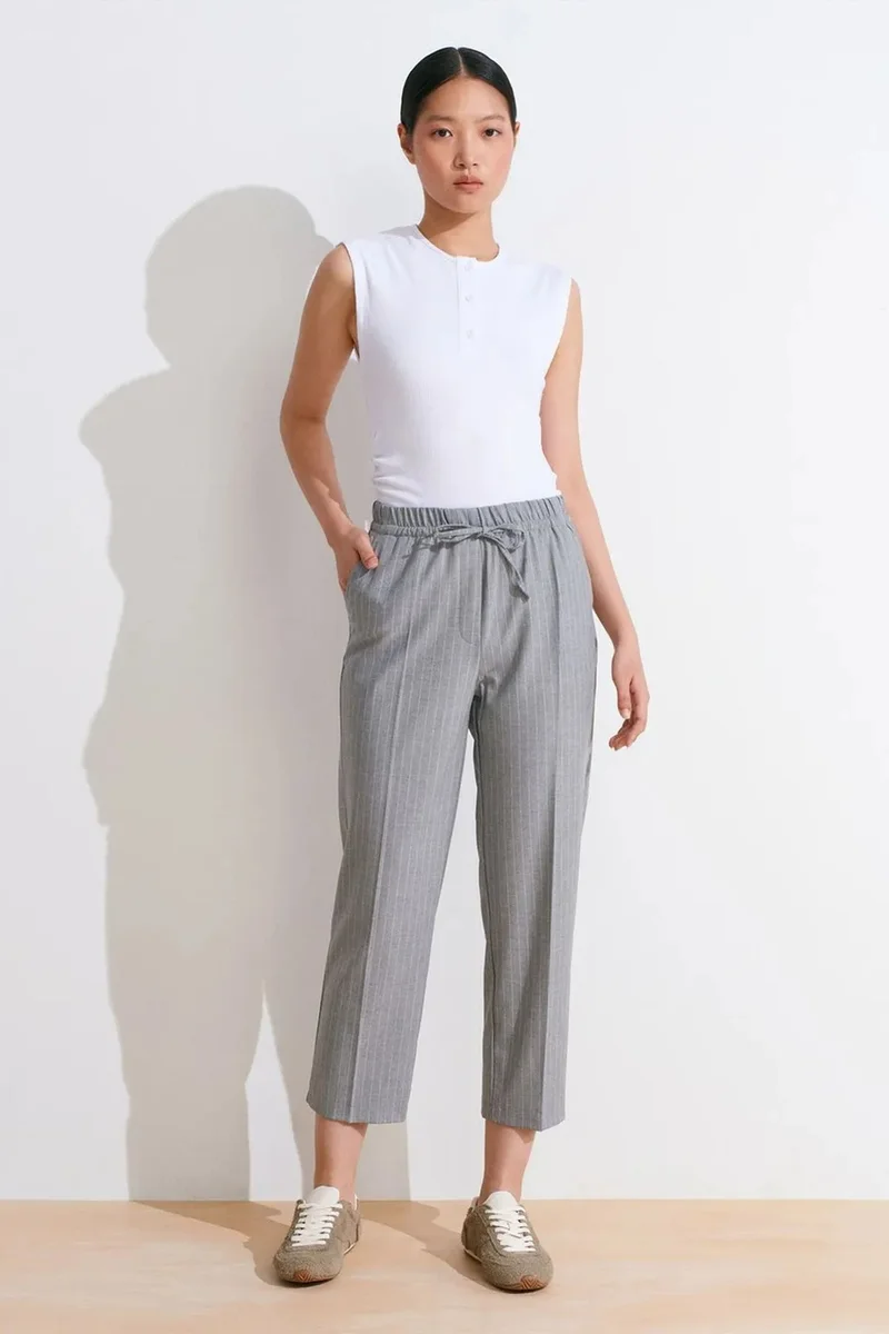 Dilvin White DILVIN Sleeveless Ribbed Button-Front Blouse for Women | Best Price UAE
