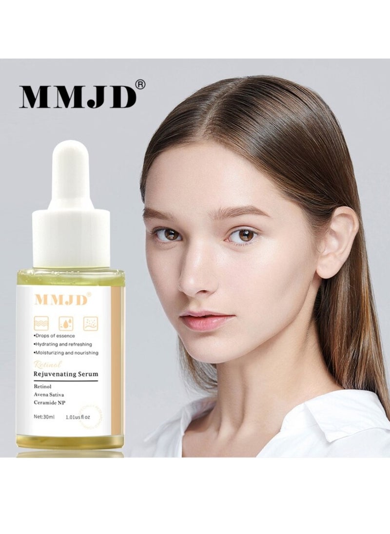 MMJD - Retinol Rejuvenating Serum Hydrating Refreshing and Nourishing Skincare with Retinol and Ceramide NP for Radiant Skin  Anti Aging Face Serum for Lines Wrinkles Retinol Serum 30ml - Image 1