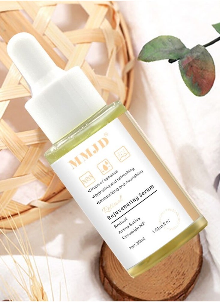 MMJD - Retinol Rejuvenating Serum Hydrating Refreshing and Nourishing Skincare with Retinol and Ceramide NP for Radiant Skin  Anti Aging Face Serum for Lines Wrinkles Retinol Serum 30ml - Image 1
