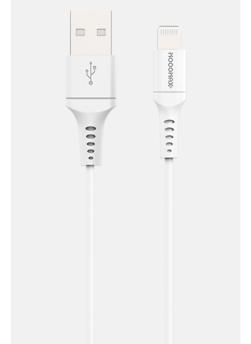 MOOGMAX MX-104 Charging Cable For Iphone/Ipod/Ipad, White  - Image 3