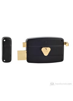 KALE KILIT Kale Cylinder Circulation Outboard Iron Door Lock Black 14Cm 