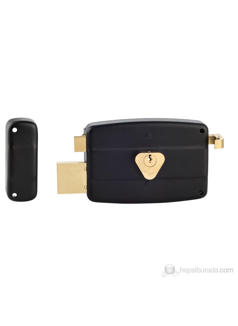 KALE KILIT Kale Cylinder Circulation Outboard Iron Door Lock Black 14Cm 