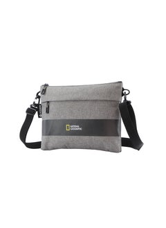NATIONAL GEOGRAPHIC National Geographic Shadow RPET Shoulder Bag Grey, Durable Water Resistant Adjustable/Removable Strap With RFID Pocket Portable Organizer Pouch/Crossbody Bag for Men and Women, School Travel College  - Image 2