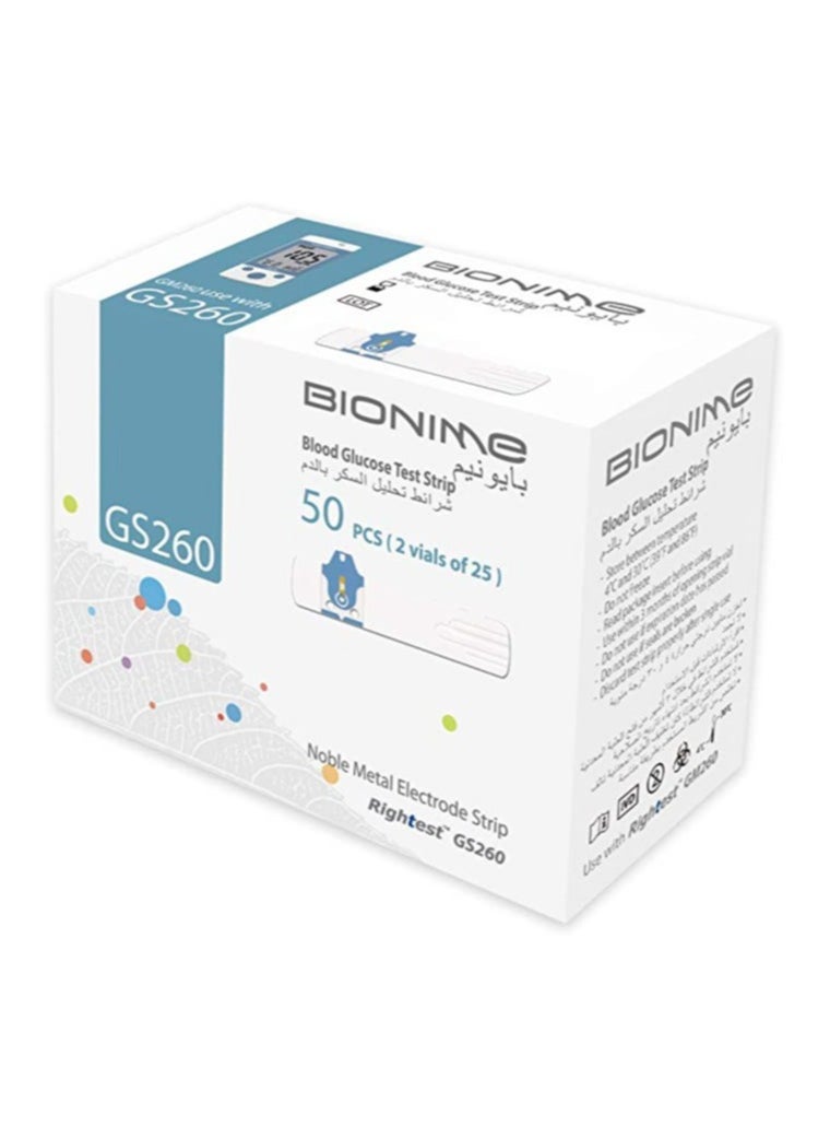 Bionime 50-Piece Blood Glucose Test Strips  - Image 1