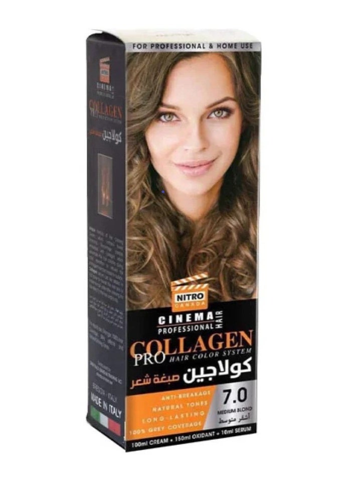 Nitro Canada Collagen Hair Dye Medium Blonde 7.0