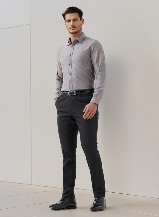 سبلاش فيڤ قميص أكسفورد بقصة عادية - Image 2