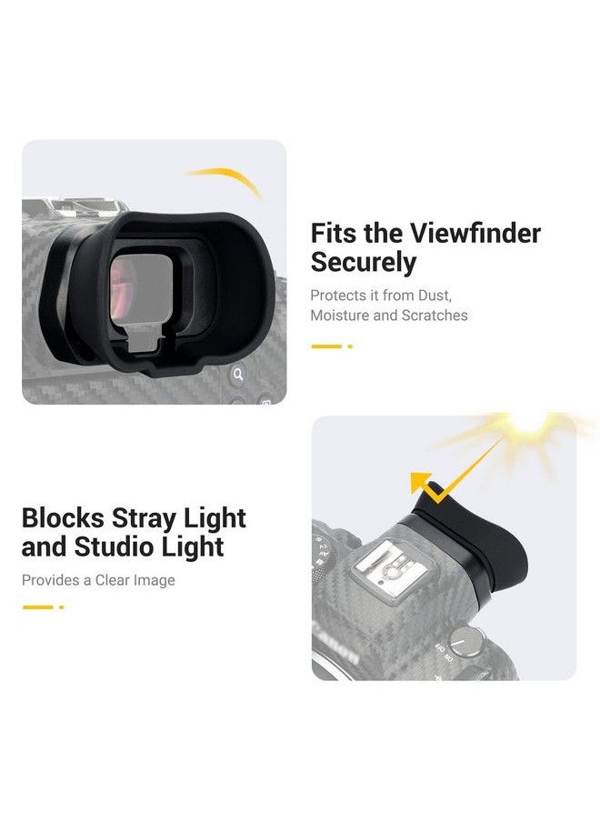 Kiorafoto - Eos R6 Mark Ii R6 R5 R5C Eyecup Eyepiece，Soft Silicon Extended Camera Eye Cup Viewfinder Special Designed For Canon Eos R6 Mark Ii R6 R5 R5C R5 C Fullframe Mirrorless Camera - Image 1
