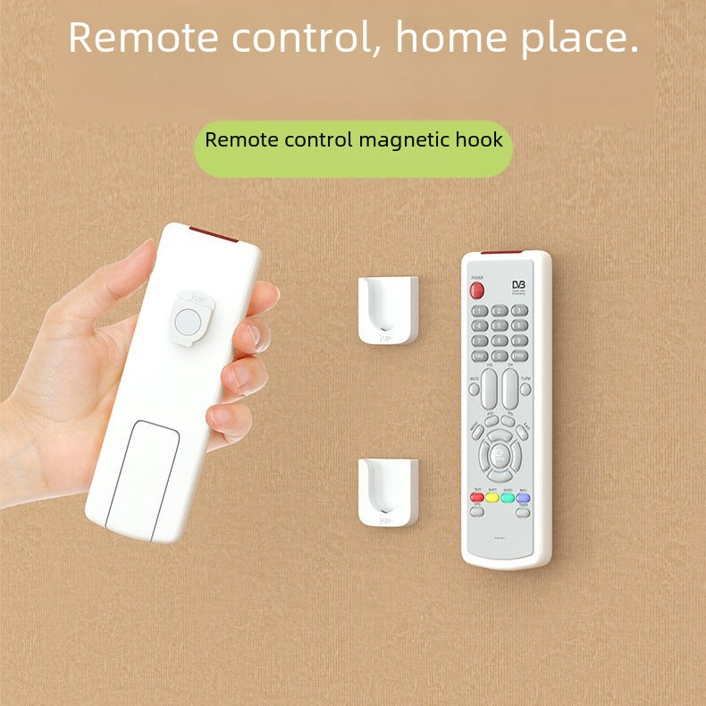 Magnetic Attraction Remote Control Storage Hook White - Image 2