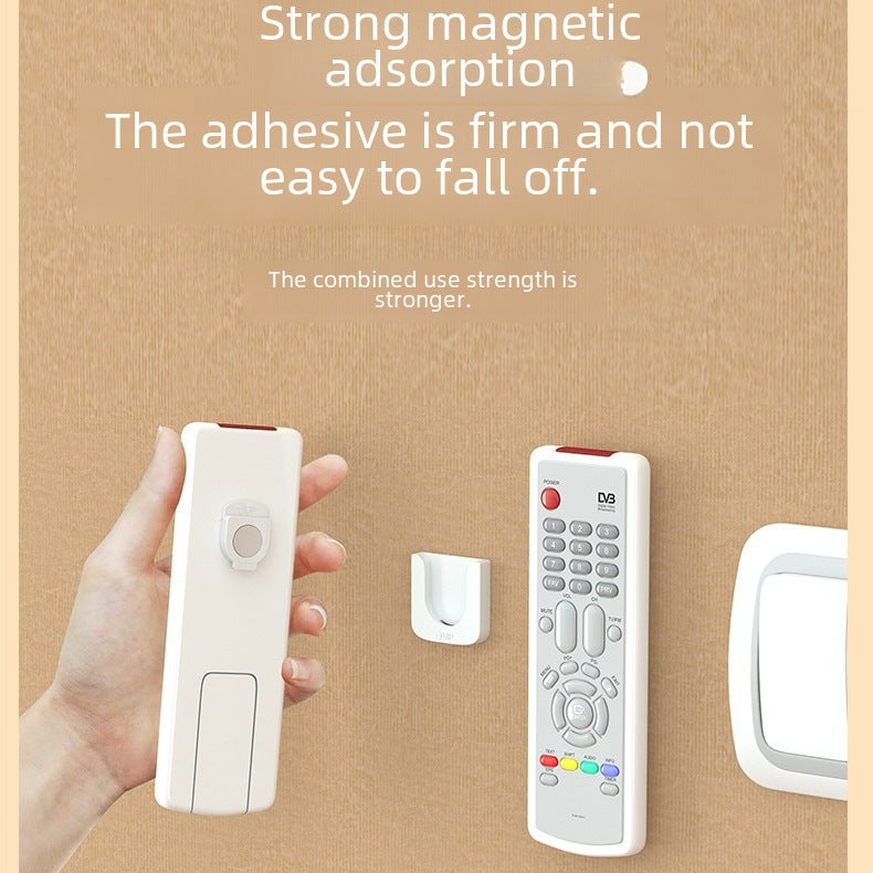 Magnetic Attraction Remote Control Storage Hook White - Image 4