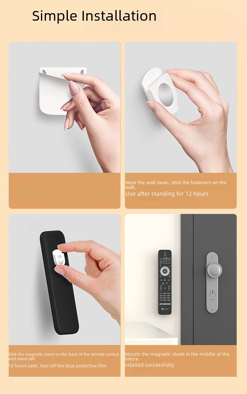 Magnetic Attraction Remote Control Storage Hook White - Image 5