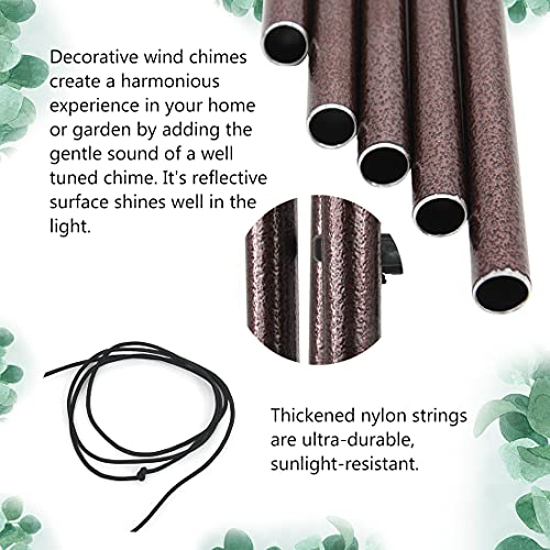 Astarin Sympathy Wind Chimes Outdoor Large Deep Tone,36" Handmade Large Wind Chimes Outdoor Tuned Relaxing Melody, Memorial Windchime Unique Outdoor Personalized for Garden Decor, Bronze (A Free Card) - Image 5