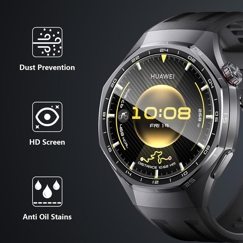 SJet 2 Pack Screen Protector for Huawei GT6 Pro 46mm, with Auto-alignment Installation kit, HD Scratch-Resistant Tempered Glass Screen Protector for Huawei GT 6 Pro 46mm - Image 2