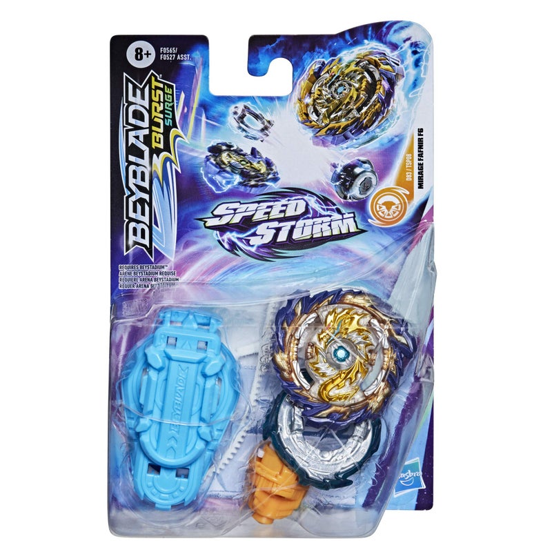 بي بليد -beyblade burst sperge speedstorm mirage fafnir f6 spinning top starter pack - stamina type watling game with to to toy for Kids - Image 2